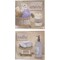 Lavender Bath by Hakimipour - Ritter 14" x 14" Canvas Wall Art (Set of 2)